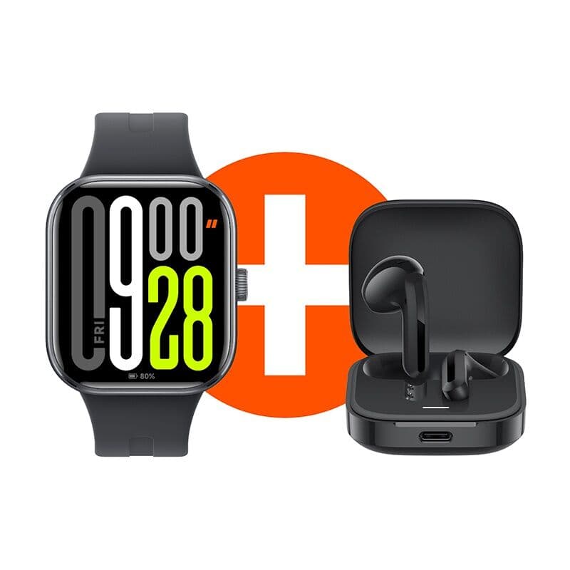 Montre Connectee Xiaomi Redmi Watch5 Noire + Buds6