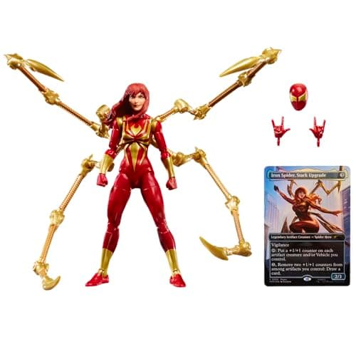 Hasbro Marvel Legends Spider-Man x Magic: The Gathering Mary Jane Iron Spider 6  Action Figure & Trading Card