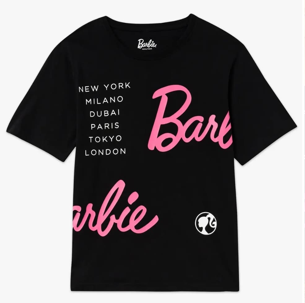 Tee-shirt manches courtes imprimé femme - Barbie