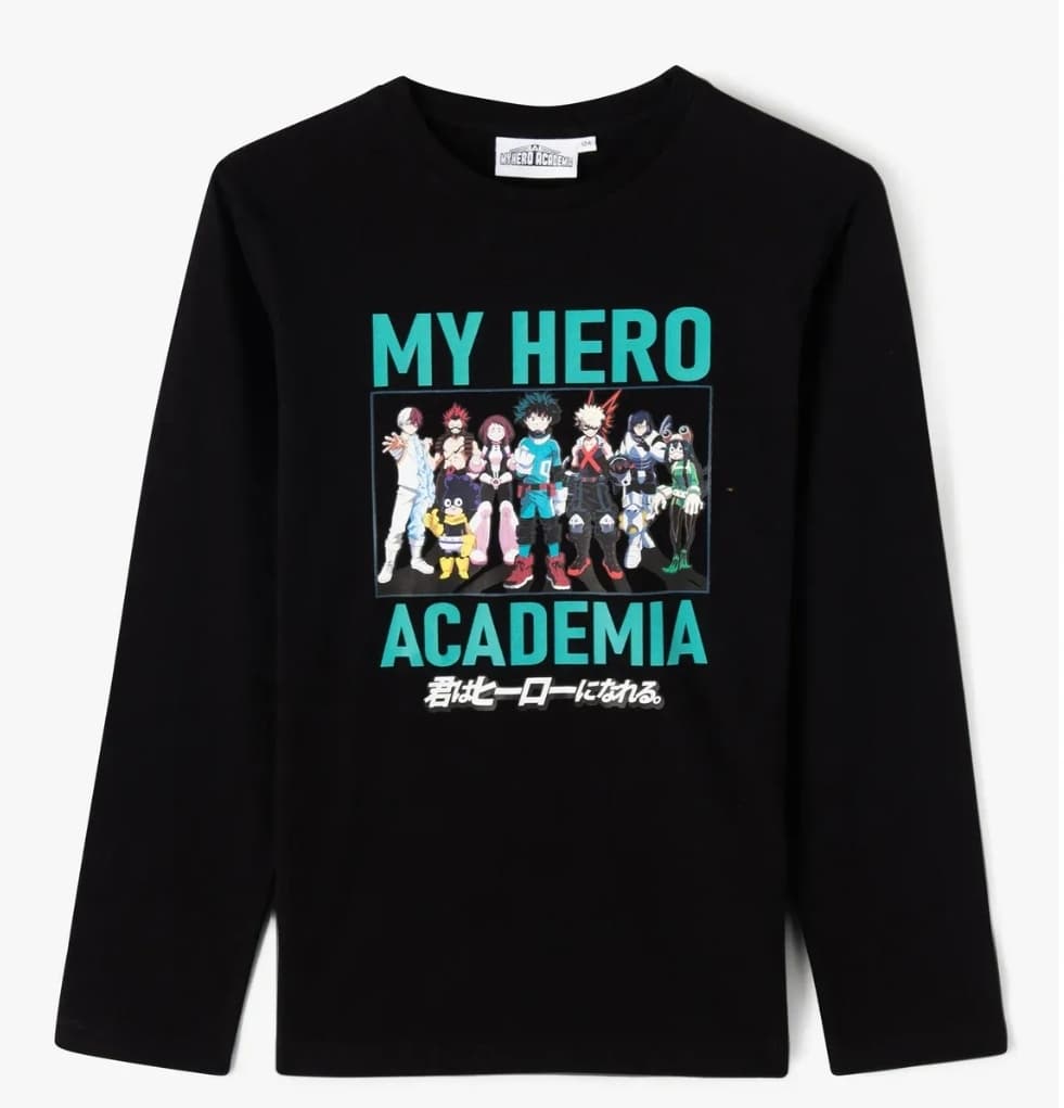 T-shirt imprimé My Hero Academia garçon